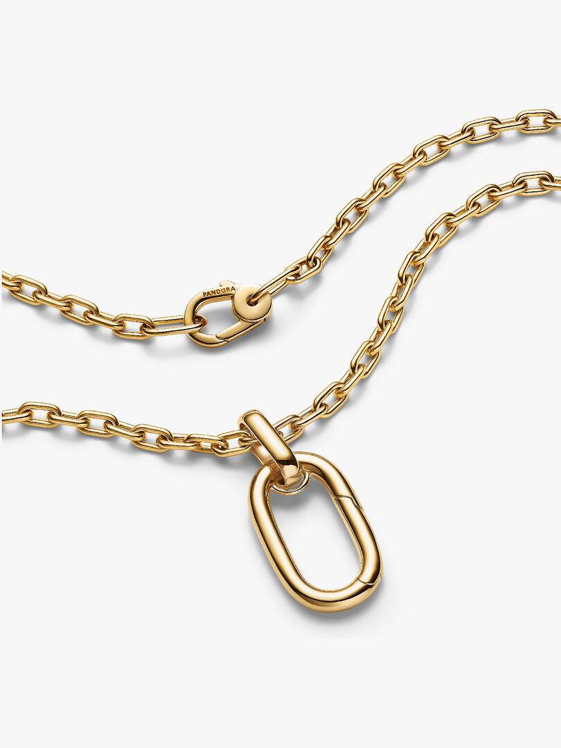 Openable Large Link Chain Necklace 14k gold plating