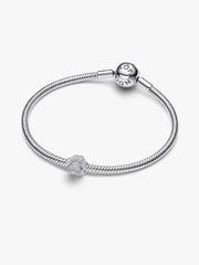 Textured Paw Mini Charm Sterling silver