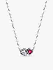 Sterling Silver Halo Hearts Gift Set 3 Quantity