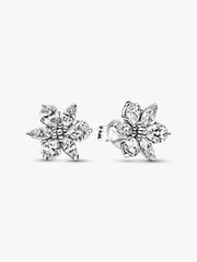 Sparkling Herbarium Cluster Stud Earrings Sterling silver