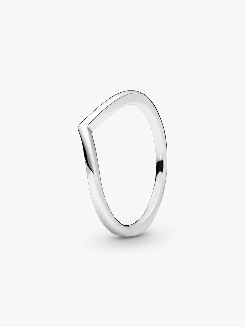 Polished Wishbone Ring Sterling silver