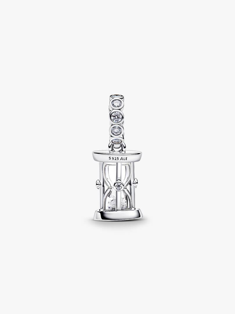 Hourglass Dangle Charm Sterling silver