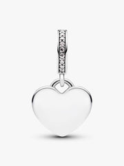 Engravable Baking Tools Heart Dangle Charm Sterling silver