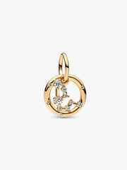 Aquarius Zodiac Dangle Charm 14k gold plating