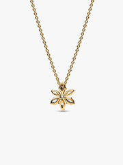 Sparkling Herbarium Cluster Pendant Necklace 14k gold plating
