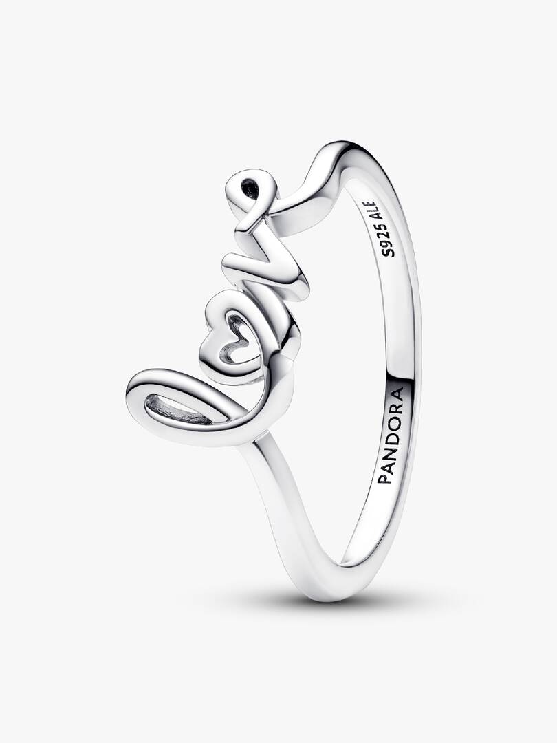 Handwritten Love Ring Sterling silver