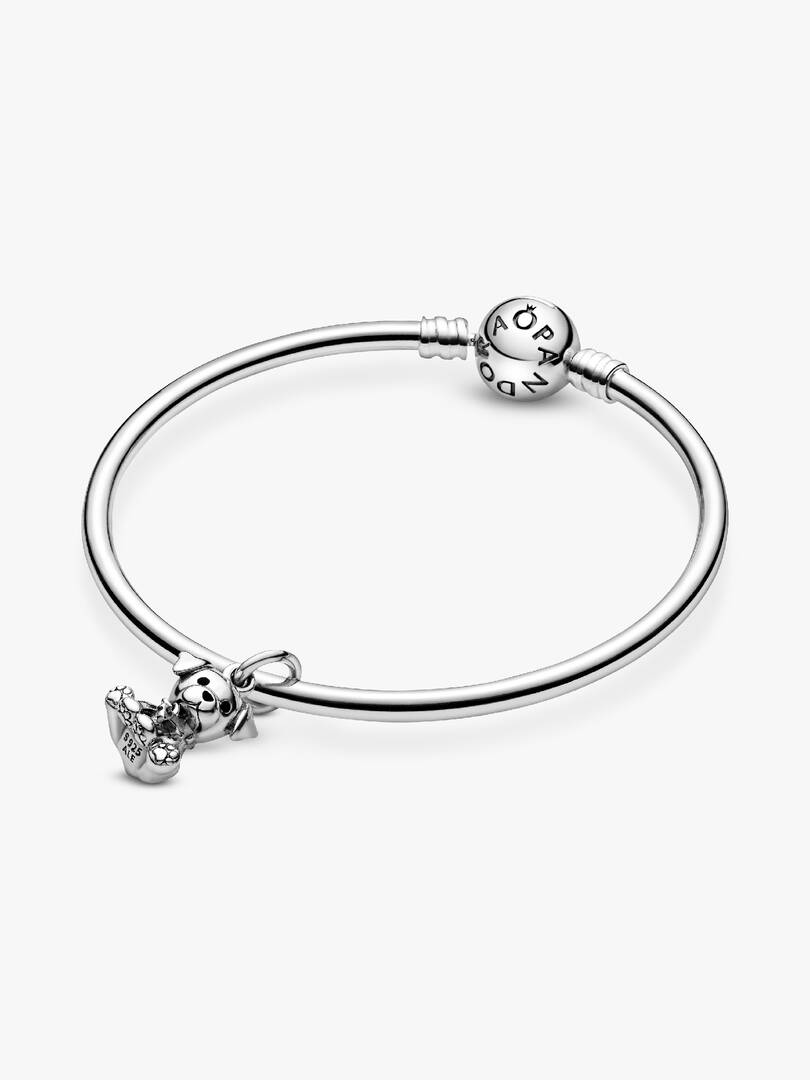 Labrador Puppy Dog Dangle Charm Sterling silver