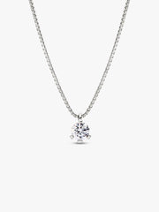 FINAL SALE - Pandora Nova 14k White Gold Lab-grown Diamond Pendant Necklace 0.50 ct TW, 14k white gold