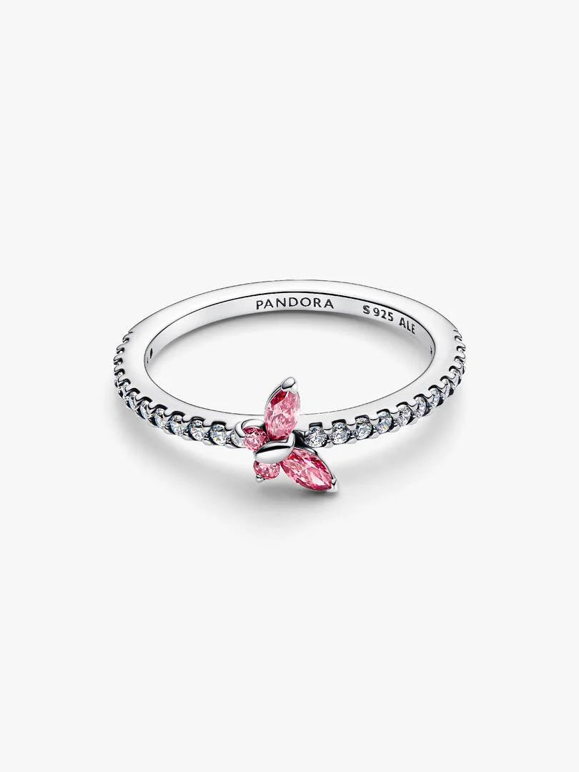 Sparkling Butterfly Ring Sterling silver