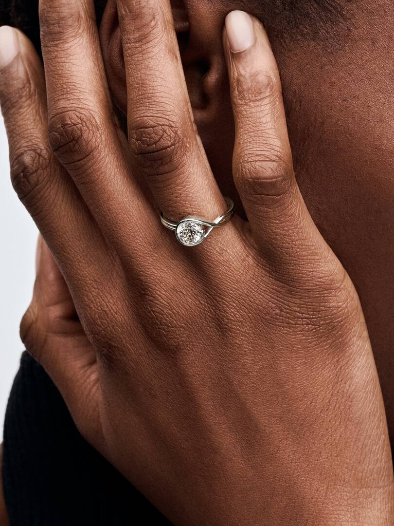 Pandora Infinite 14k White Gold Lab-grown Diamond Ring 0.50 ct TW, 14k white gold