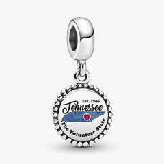 Tennessee Map Dangle Charm