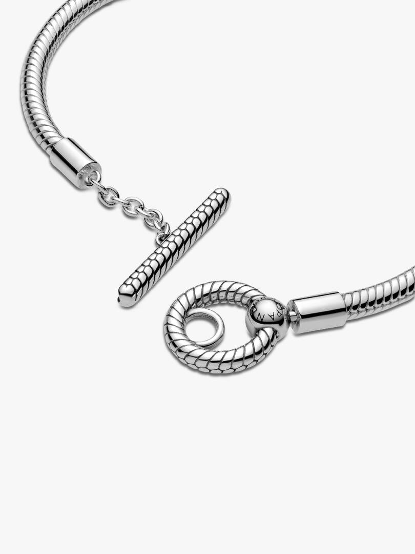 FINAL SALE - Pandora Moments T-Bar Snake Chain Bracelet Sterling silver