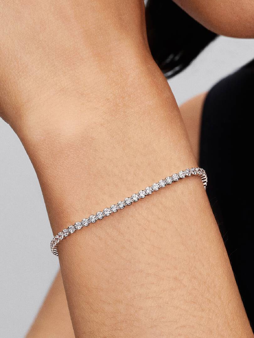 Sparkling Tennis Bracelet Sterling silver