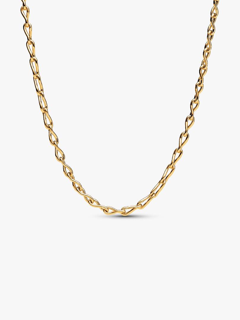 Infinity Chain Necklace 14k gold plating