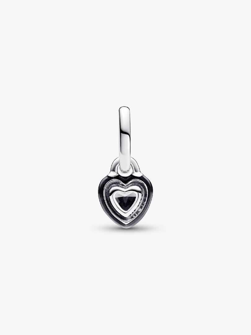 Pandora ME Black Chakra Heart Mini Dangle Charm Sterling silver