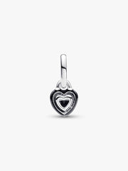 Pandora ME Black Chakra Heart Mini Dangle Charm Sterling silver