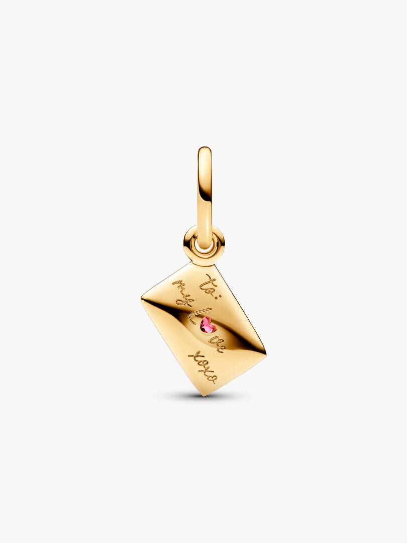 Love Letter Envelope Dangle Charm 14k gold plating
