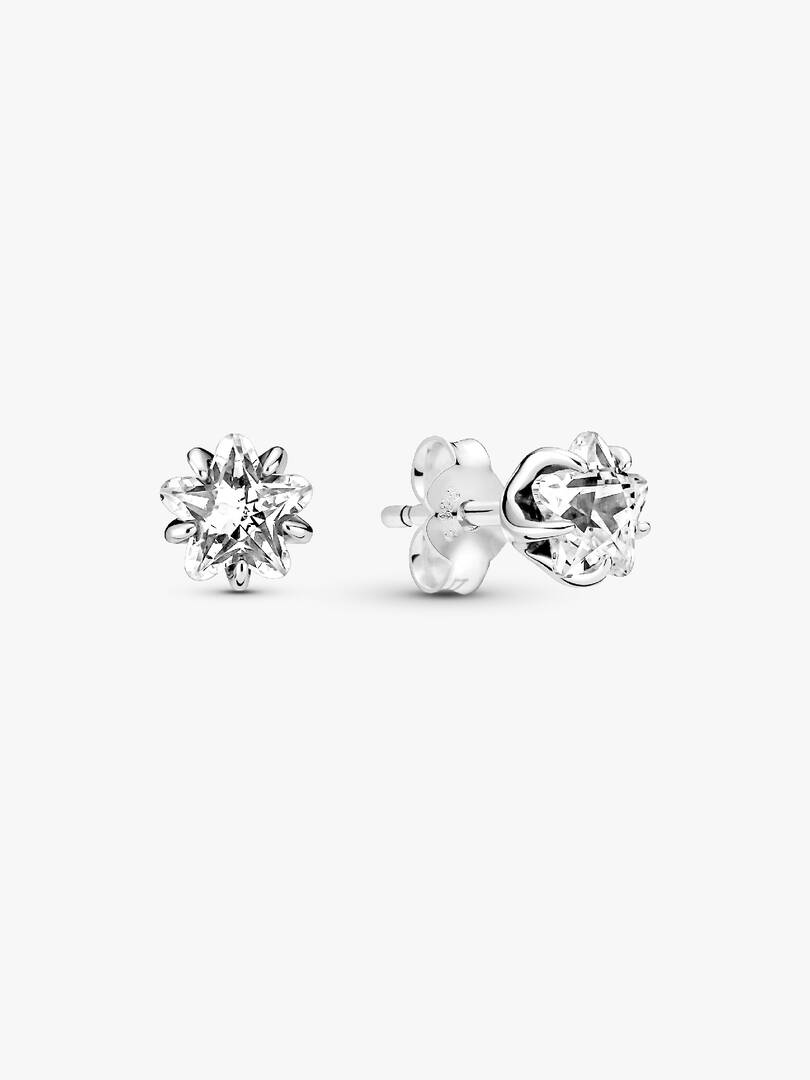 FINAL SALE - Celestial Sparkling Star Stud Earrings Sterling silver
