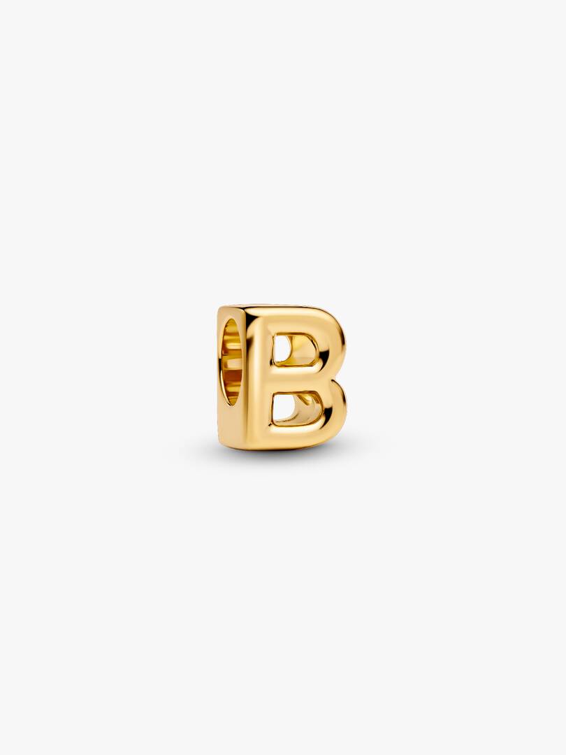 Letter B Alphabet Charm 14k gold plating