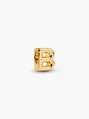 Letter B Alphabet Charm 14k gold plating