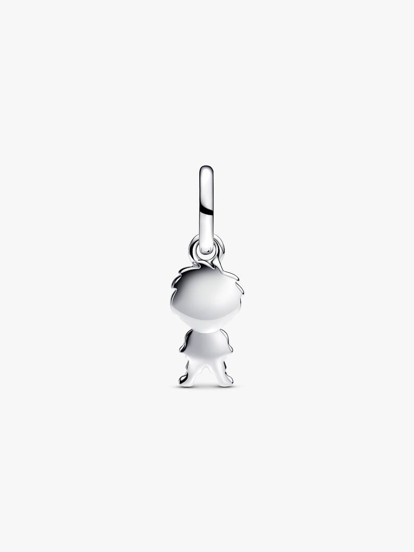 Happy Boy Dangle Charm Sterling silver, 14k gold plating