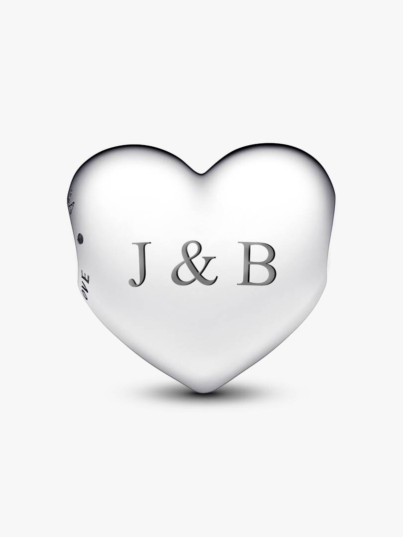 Be Love Engravable Large Heart Charm Sterling silver