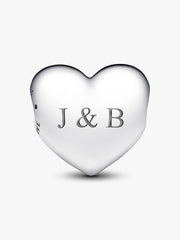 Be Love Engravable Large Heart Charm Sterling silver