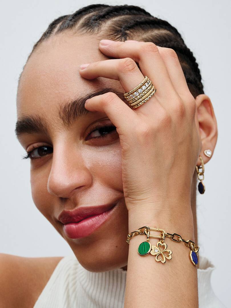 Pandora ME Pyramids Ring 14k gold plating