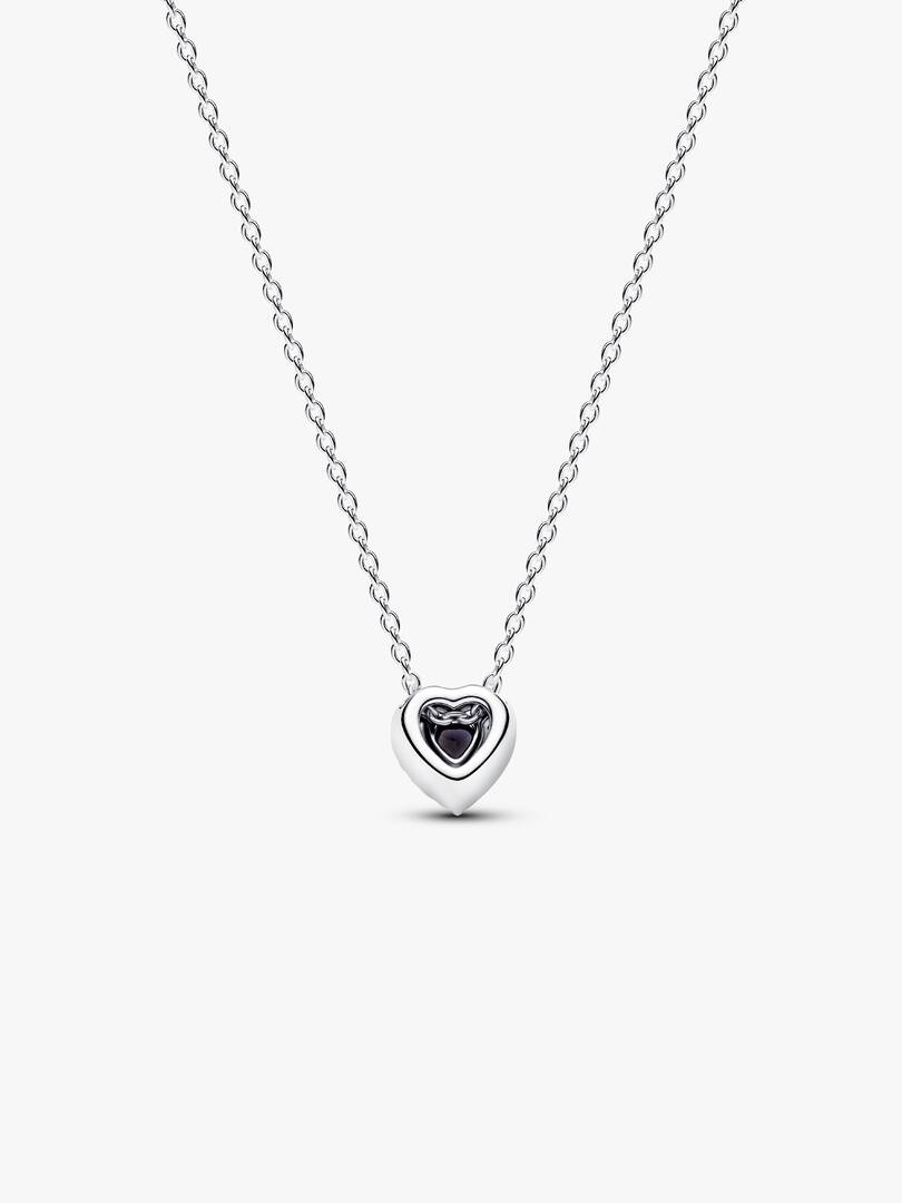 Elevated Heart Collier Necklace Sterling silver