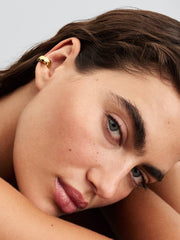 FINAL SALE - Rippled Ear Cuff 14k gold plating