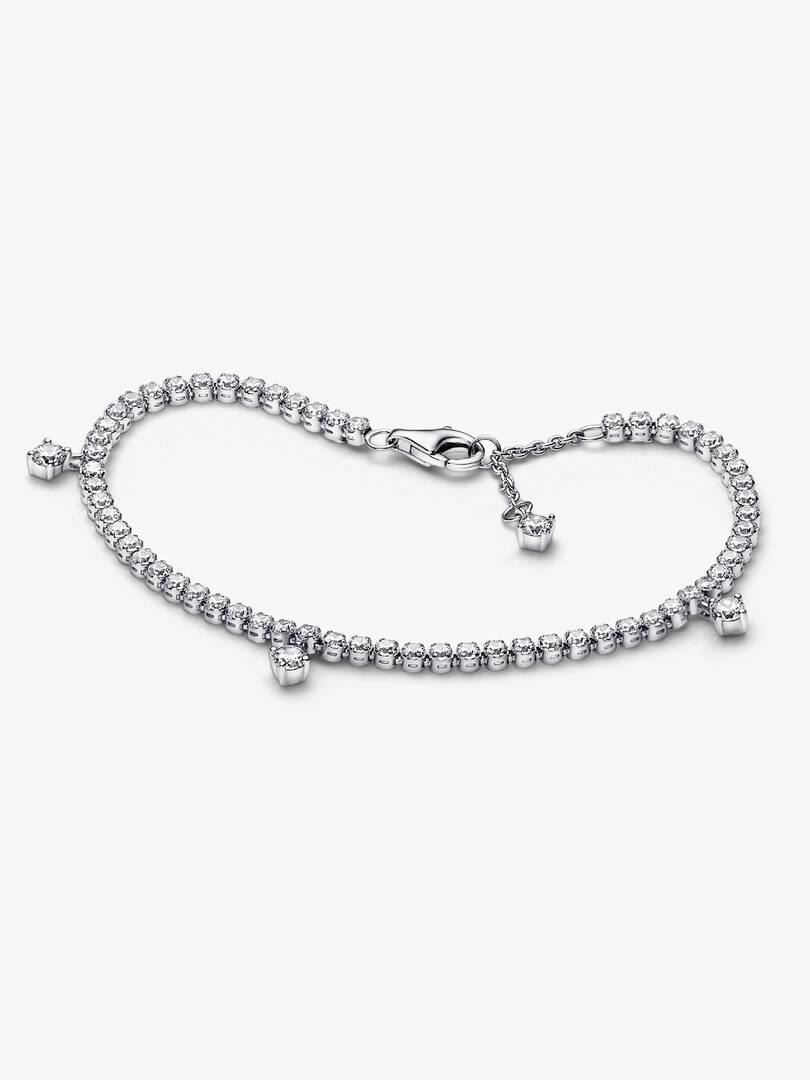 FINAL SALE - Sparkling Drops Tennis Bracelet Sterling silver