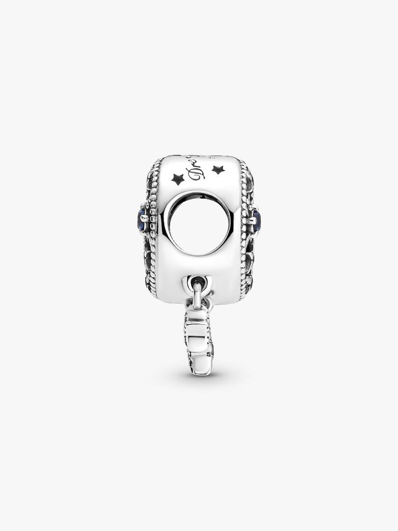 Star & Crescent Moon Charm Sterling silver