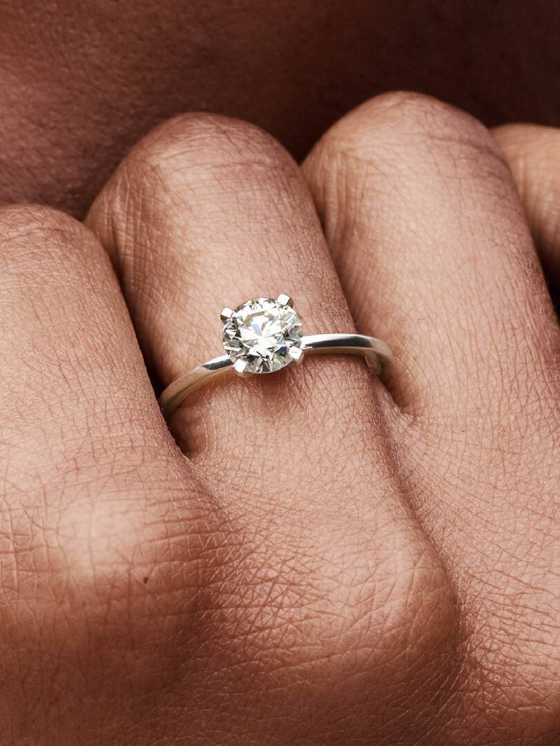 Pandora Era 14k White Gold Lab-grown Diamond Ring 1.00 ct TW, 14k white gold
