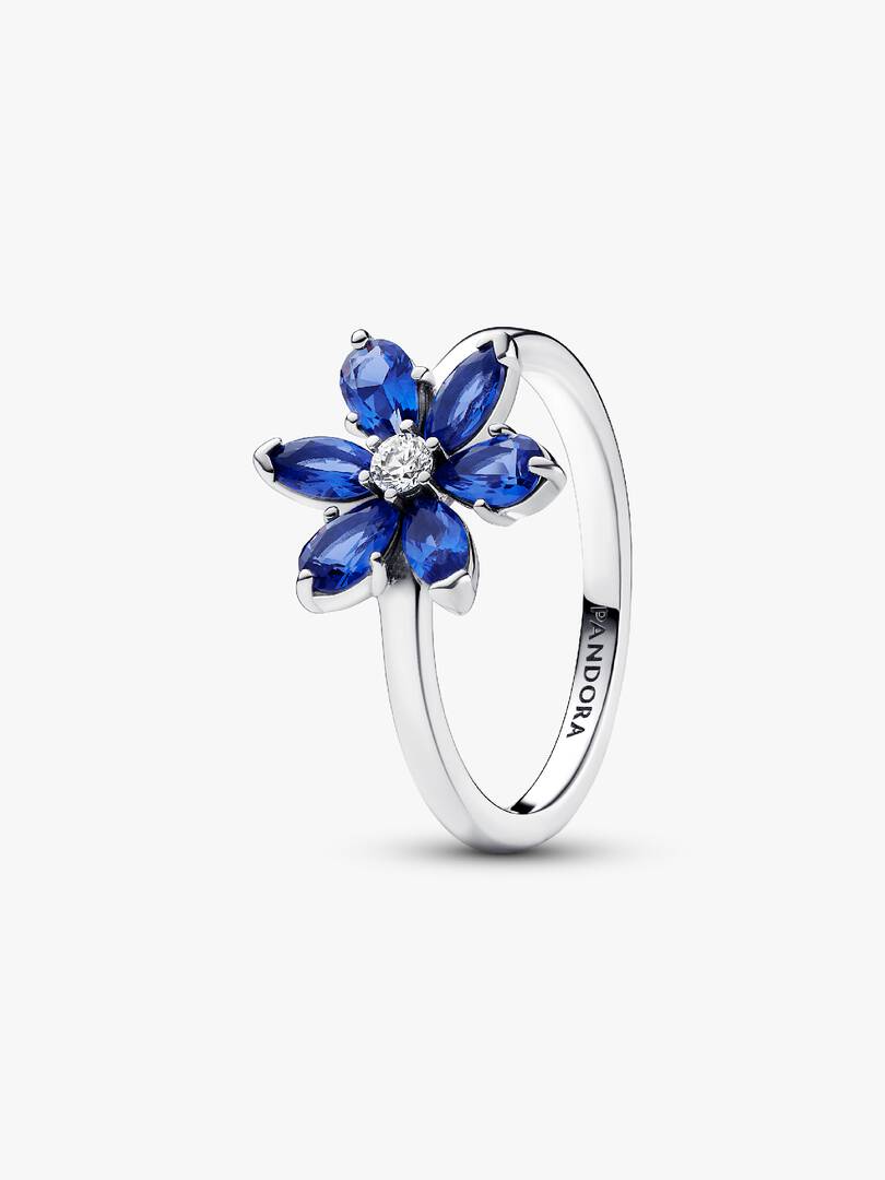 Sparkling Herbarium Cluster Ring Sterling silver