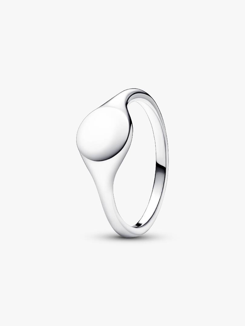 Engravable Signet Ring Sterling silver