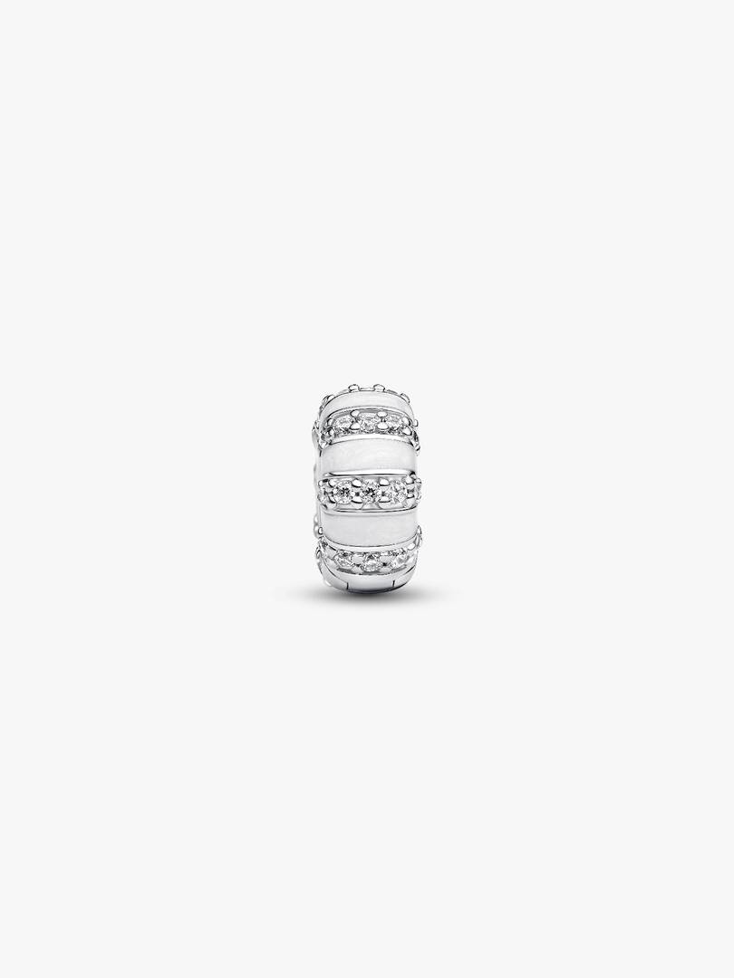 Stones & Enamel Clip Charm Sterling silver
