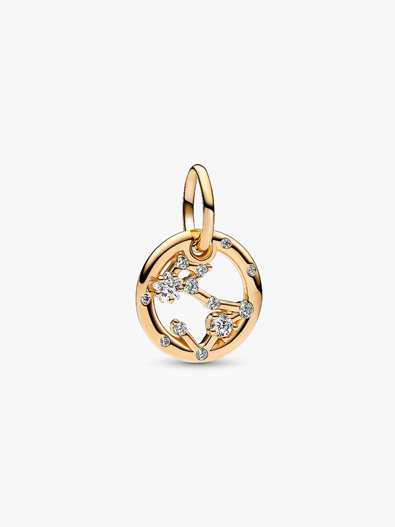 Pisces Zodiac Dangle Charm 14k gold plating