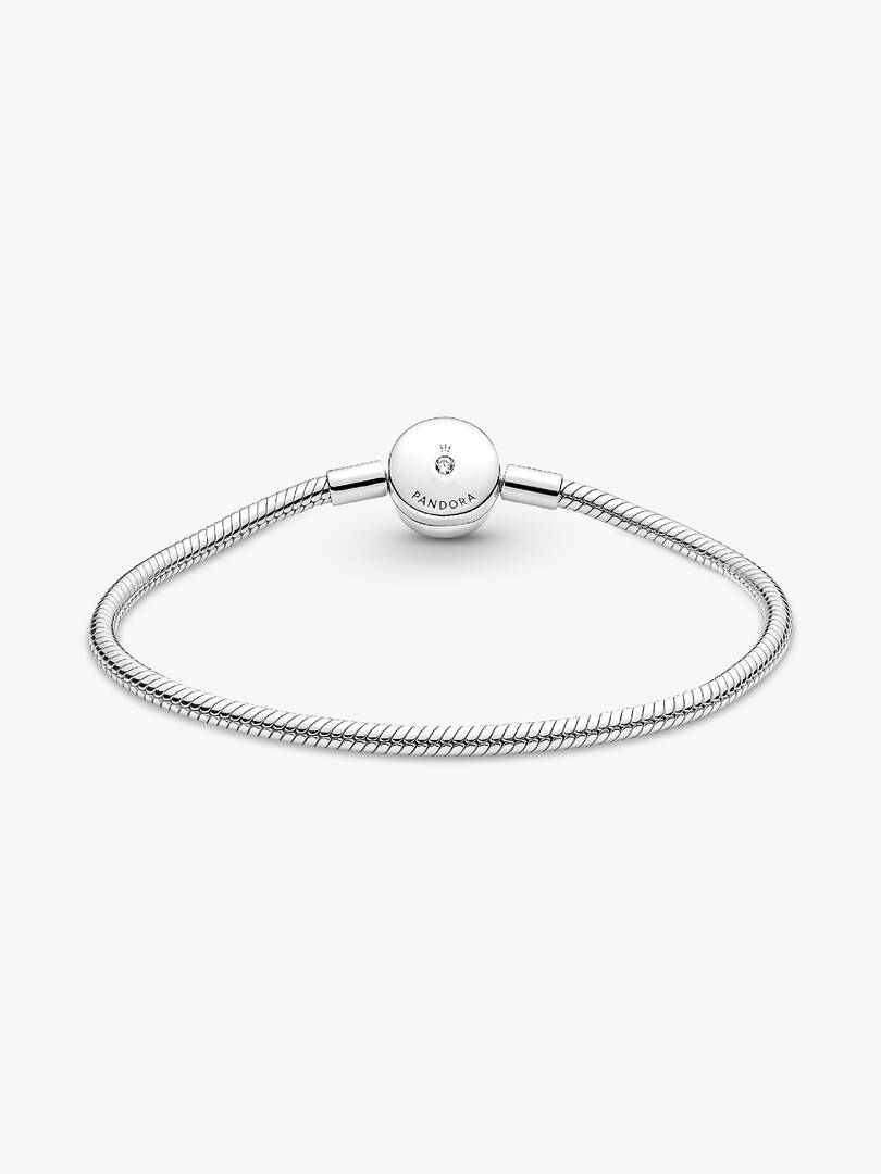 Pandora Moments Halo Snake Chain Bracelet Sterling silver