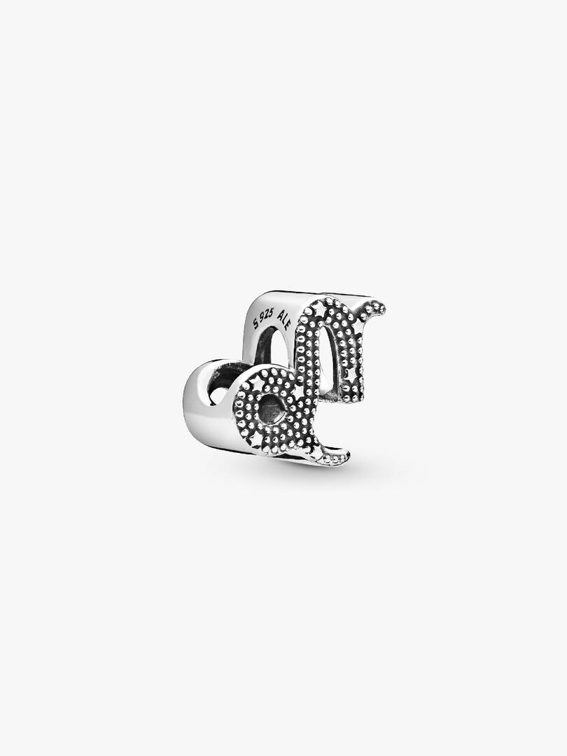 Sparkling Capricorn Zodiac Charm Sterling silver