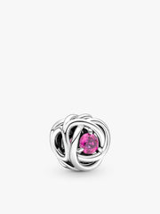 October Birthstone Eternity Circle O Pendant Set 3 Quantity