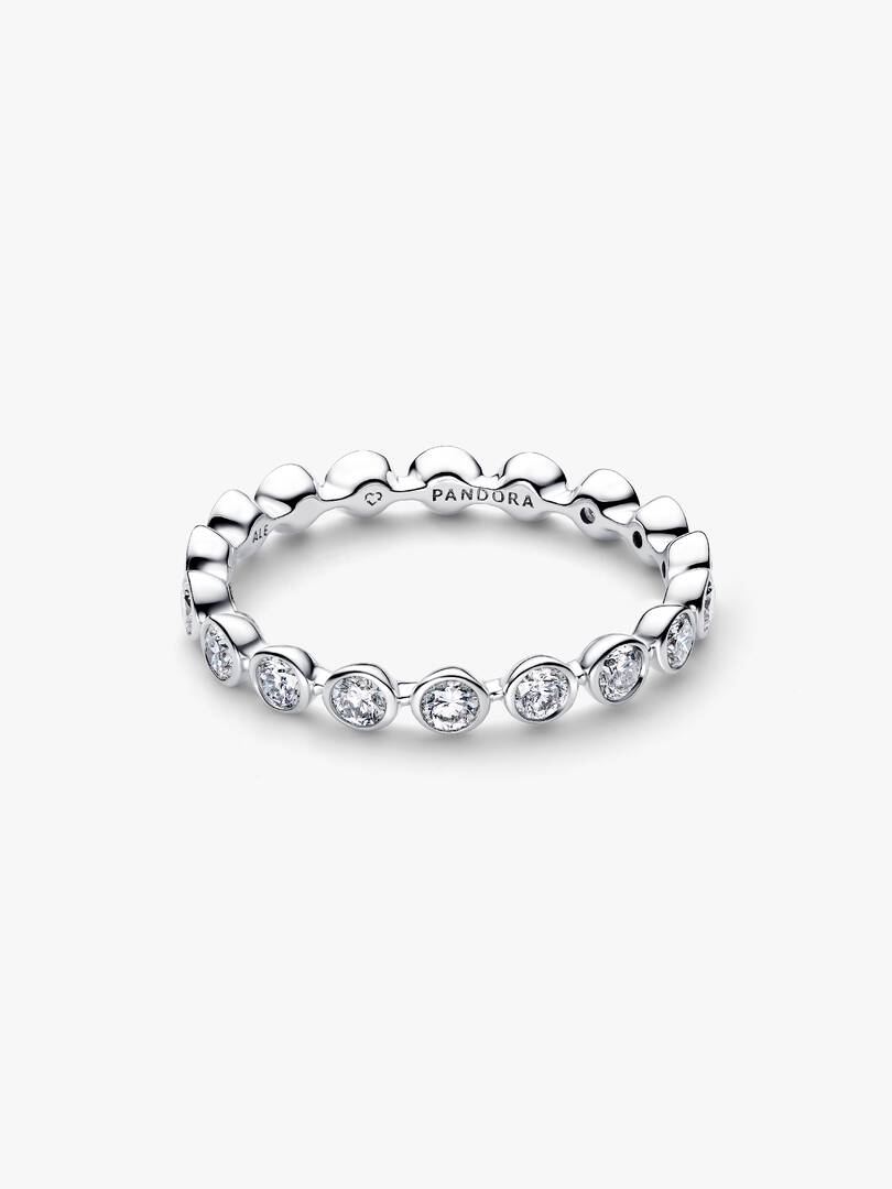 Pandora Era Lab-Grown Diamonds 14k White Gold Eternity Ring 0.70 ct TW, 14k white gold