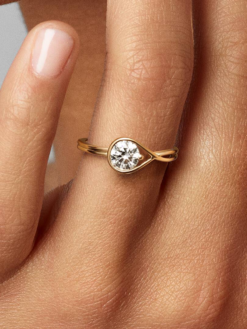 FINAL SALE - Pandora Infinite 14k Gold Lab-grown Diamond Ring 0.75 ct TW, 14k gold