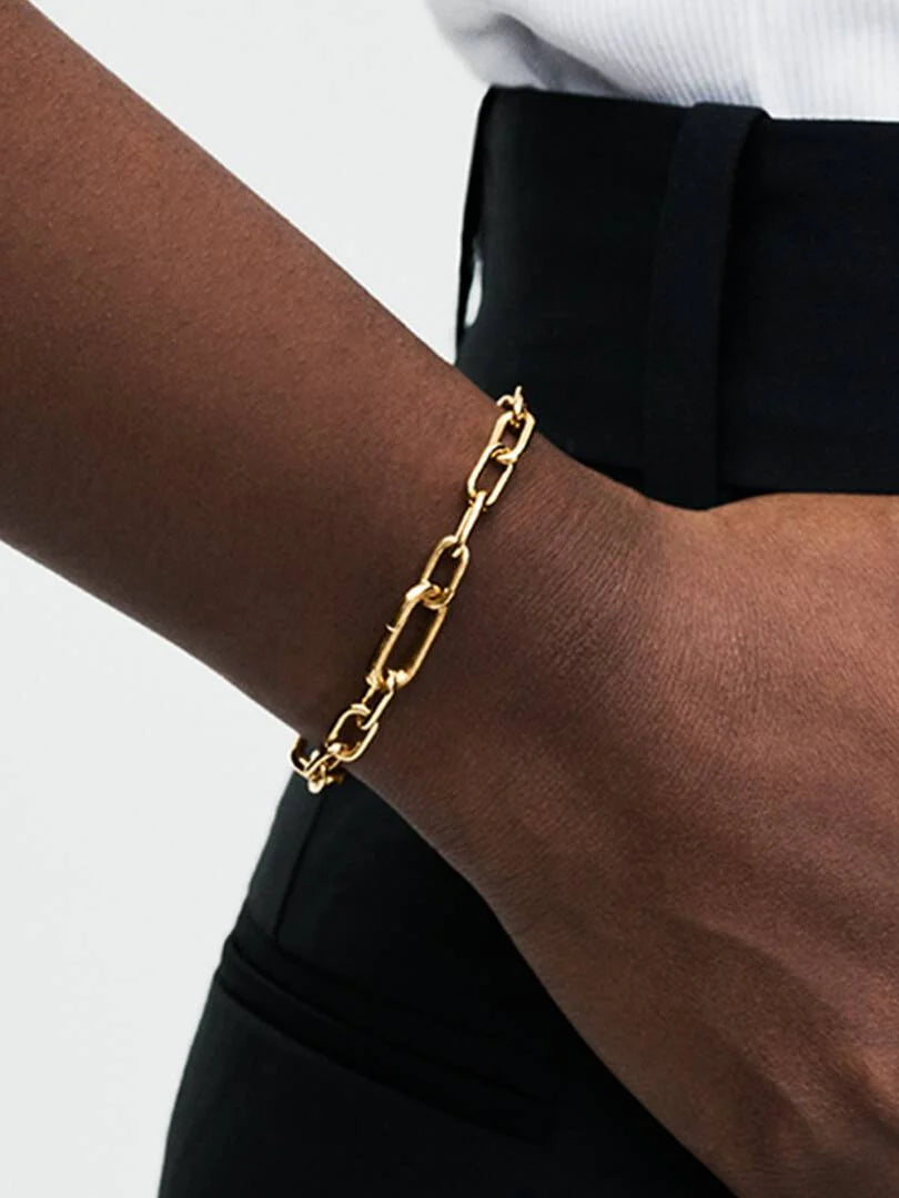 Small-Link Chain Bracelet 14k gold plating