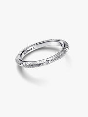 FINAL SALE - Texture & Stones Ring Sterling silver