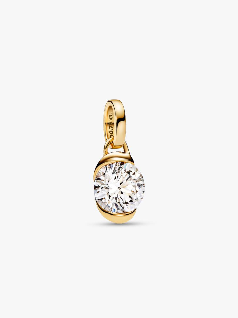 FINAL SALE - Pandora Talisman 14k Gold Lab-grown Diamond Infinity Pendant 0.75 ct TW, 14k gold