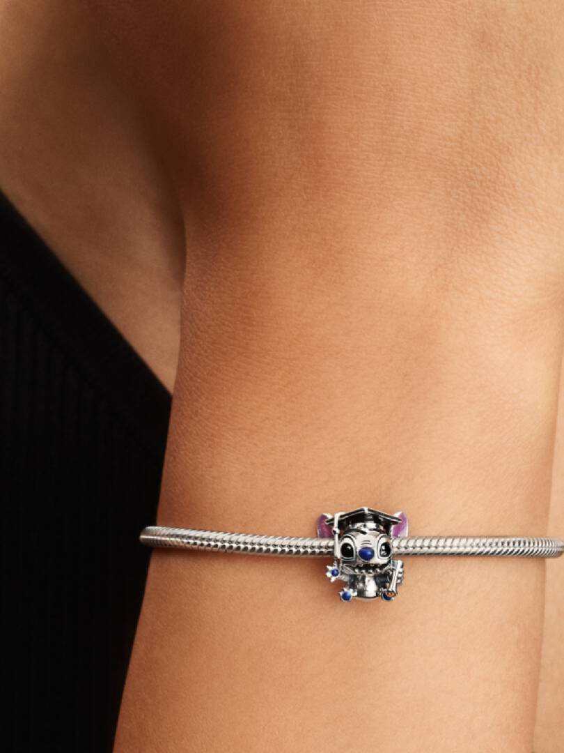 Disney Stitch Graduation Charm Sterling silver