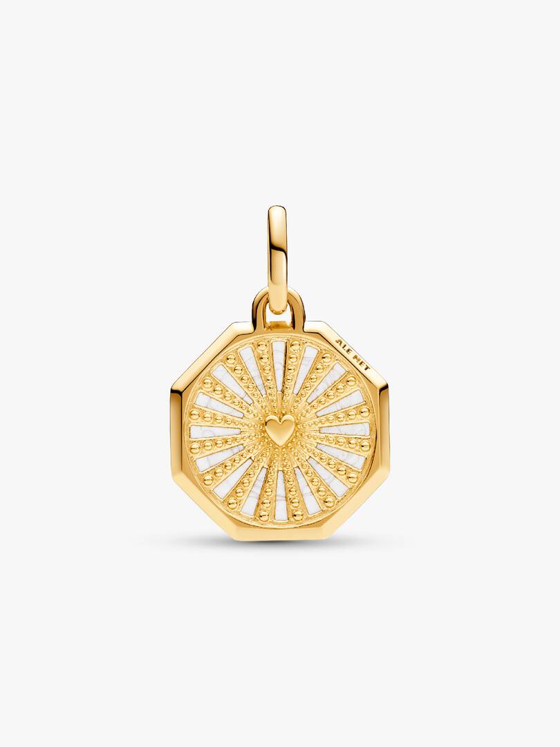 FINAL SALE - Pandora ME Lucky Horseshoe Medallion Charm 14k gold plating