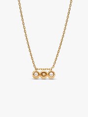 FINAL SALE - Pandora Era Bezel 14k Gold Triple Lab-grown Diamond Pendant Necklace 0.45 ct TW, 14k gold