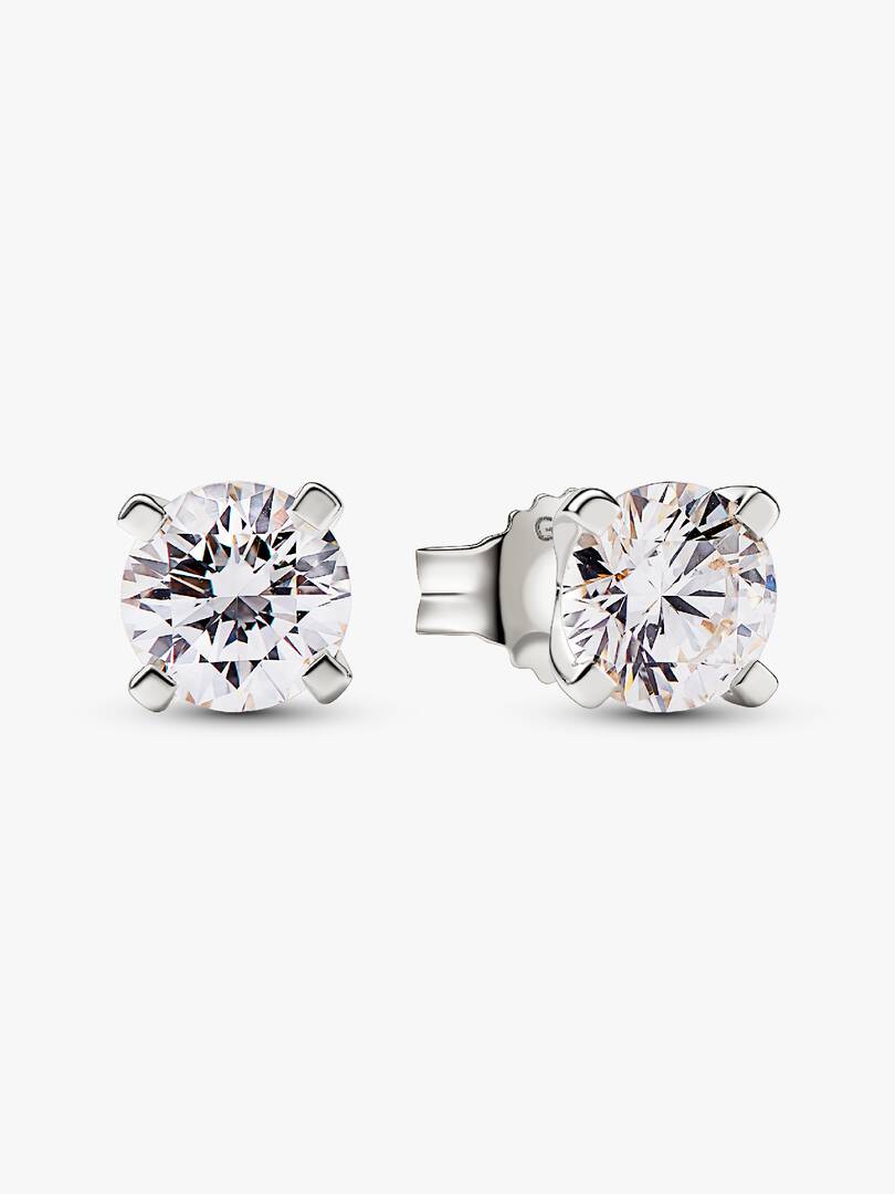 Pandora Era 14k White Gold Lab-grown Diamond Earrings 1.00 ct TW, 14k white gold
