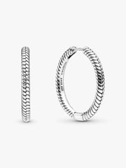 Pandora Moments Charm Hoop Earrings Sterling silver